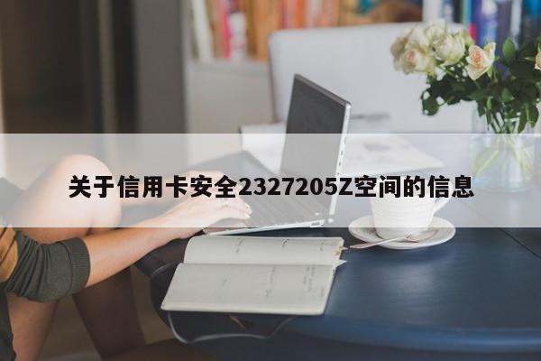 关于信用卡安全2327205Z空间的信息