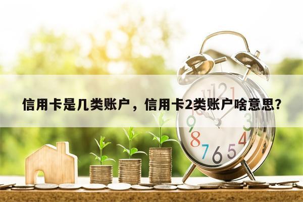 信用卡是几类账户，信用卡2类账户啥意思？
