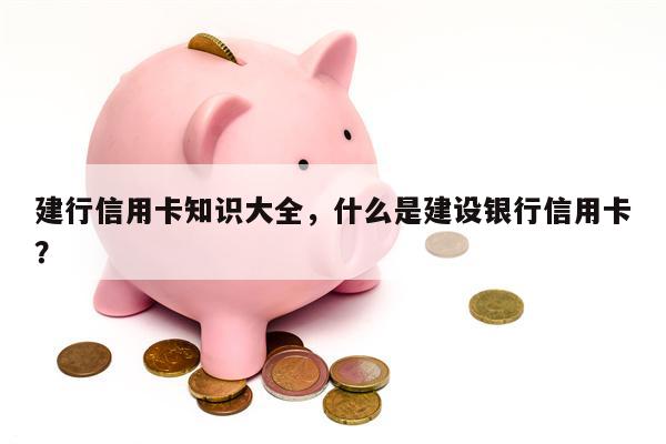 建行信用卡知识大全,什么是建设银行信用卡?