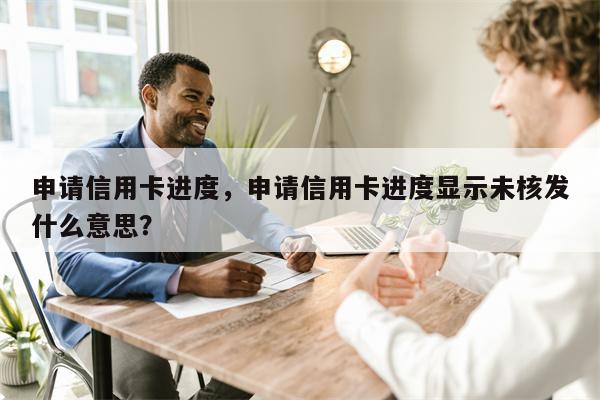 申请信用卡进度,申请信用卡进度显示未核发什么意思?