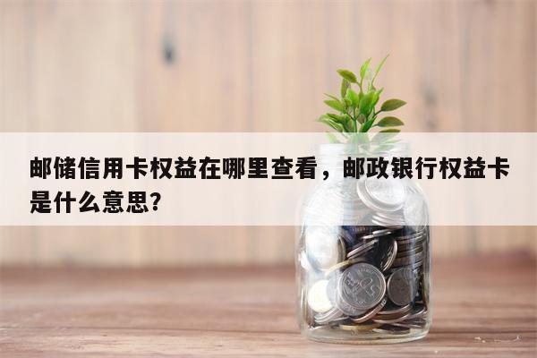邮储信用卡权益在哪里查看,邮政银行权益卡是什么意思?