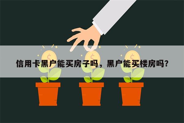 信用卡黑户能买房子吗，黑户能买楼房吗？