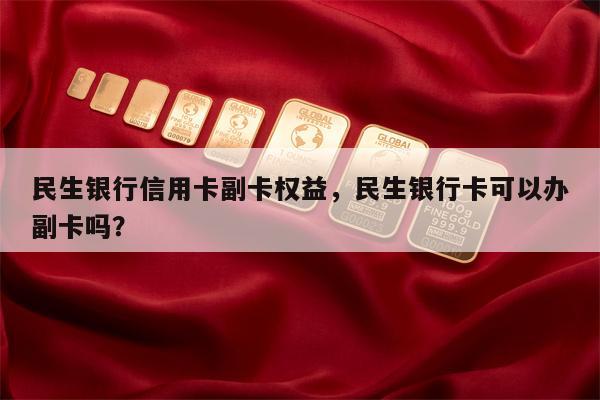 民生银行信用卡副卡权益，民生银行卡可以办副卡吗？