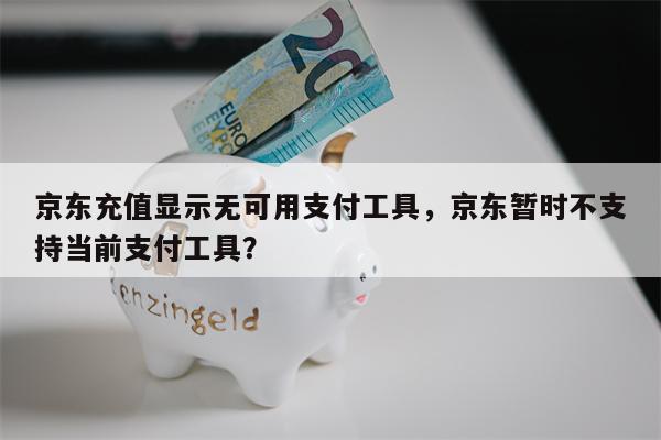 京东充值显示无可用支付工具，京东暂时不支持当前支付工具？