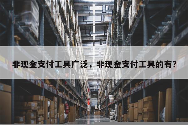 非现金支付工具广泛，非现金支付工具的有？