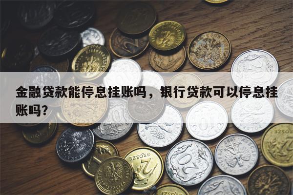 金融贷款能停息挂账吗，银行贷款可以停息挂账吗？