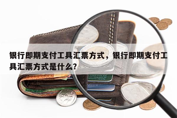 银行即期支付工具汇票方式，银行即期支付工具汇票方式是什么？