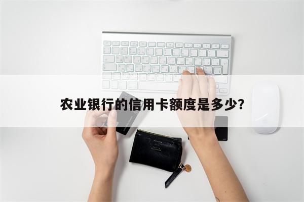 农业银行的信用卡额度是多少?