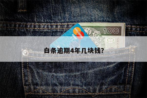 白条逾期4年几块钱？