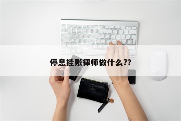 停息挂账律师做什么??