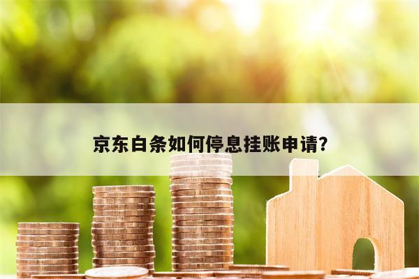 京东白条如何停息挂账申请？