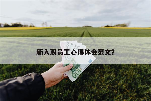 新入职员工心得体会范文?