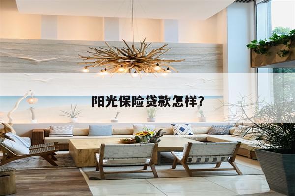 阳光保险贷款怎样?