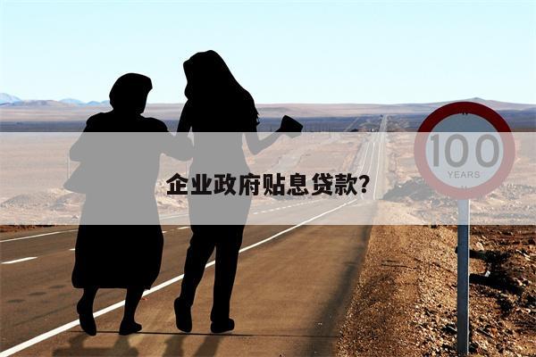 企业政府贴息贷款?