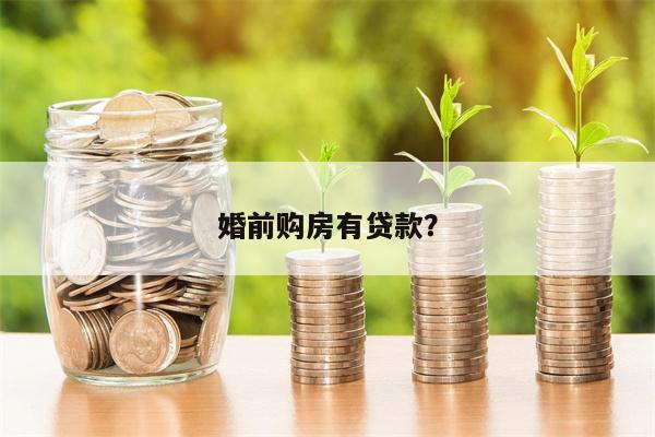 婚前购房有贷款?