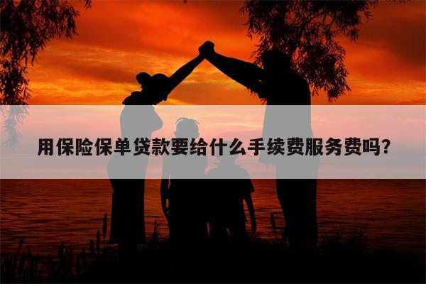 用保险保单贷款要给什么手续费服务费吗?