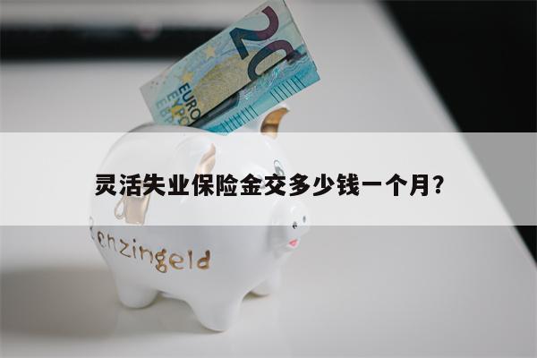 灵活失业保险金交多少钱一个月?