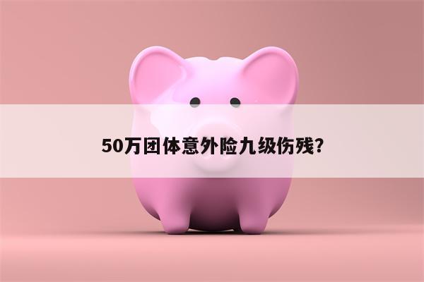 50万团体意外险九级伤残?