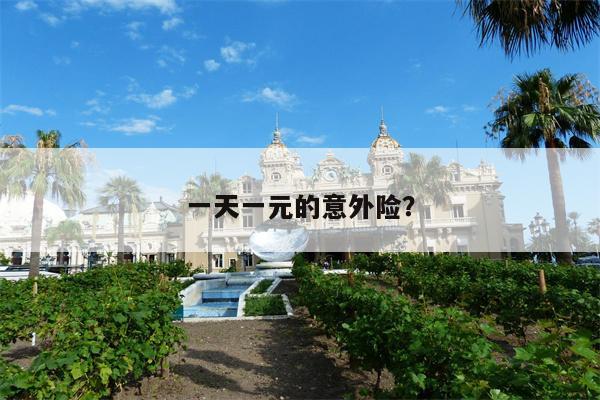 一天一元的意外险?