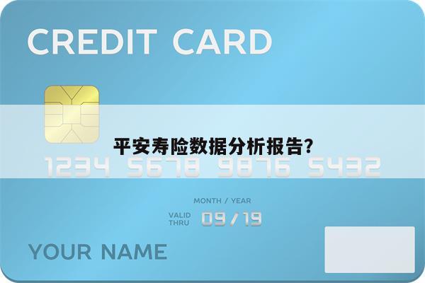 平安寿险数据分析报告?