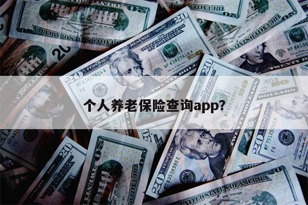个人养老保险查询app?