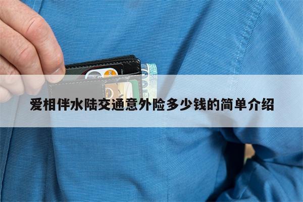 爱相伴水陆交通意外险多少钱的简单介绍