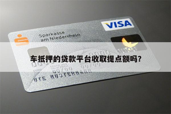 车抵押的贷款平台收取提点额吗?