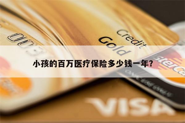 小孩的百万医疗保险多少钱一年?