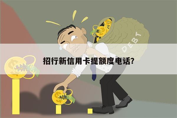 招行新信用卡提额度电话?