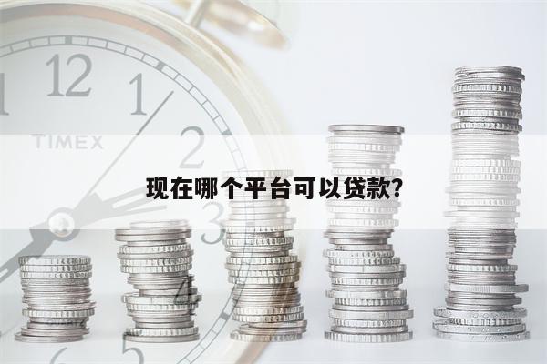 现在哪个平台可以贷款?