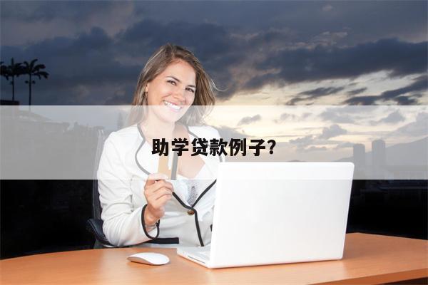 助学贷款例子?