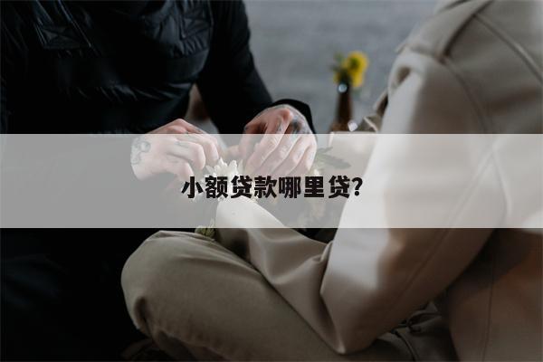 小额贷款哪里贷?