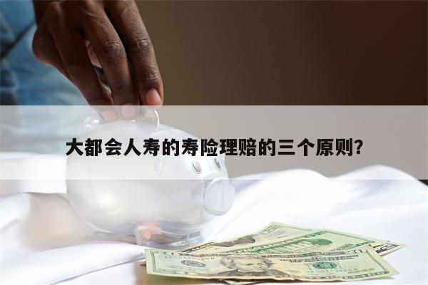大都会人寿的寿险理赔的三个原则?