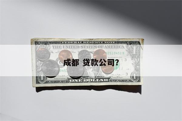 成都 贷款公司?