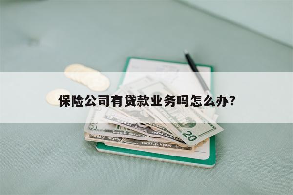 保险公司有贷款业务吗怎么办?