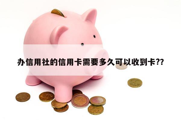 办信用社的信用卡需要多久可以收到卡??