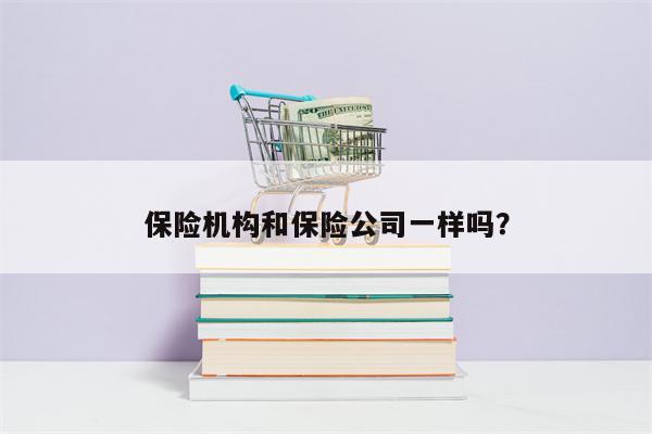 保险机构和保险公司一样吗？