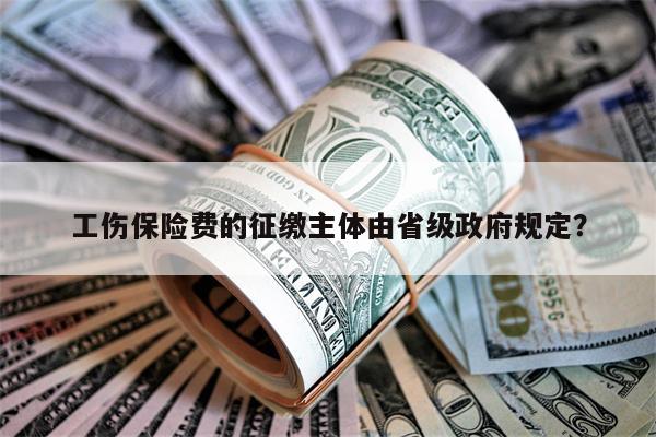 工伤保险费的征缴主体由省级政府规定?