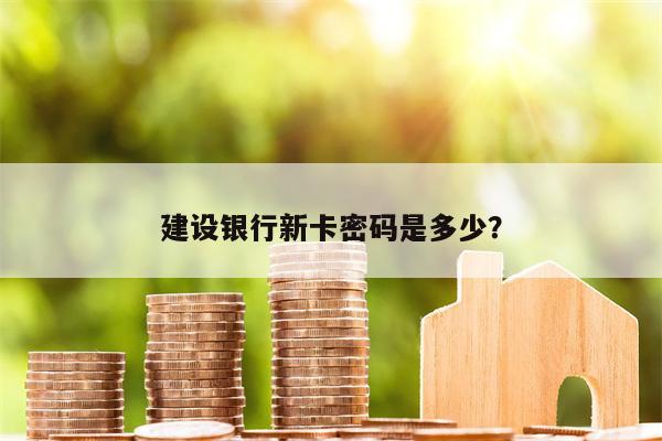 建设银行新卡密码是多少?