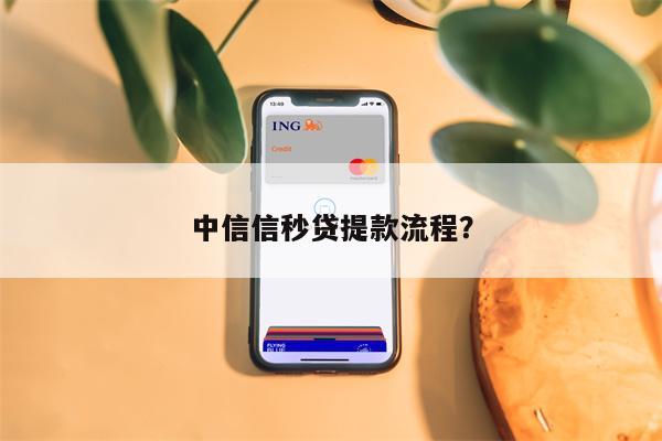 中信信秒贷提款流程？