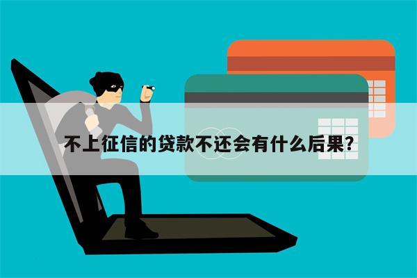 不上征信的贷款不还会有什么后果?
