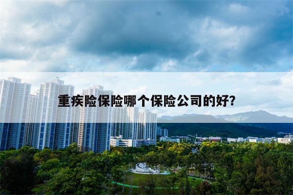 重疾险保险哪个保险公司的好？