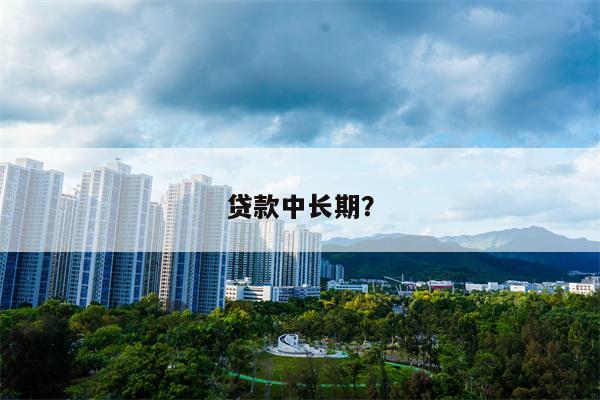 贷款中长期?