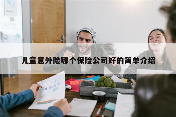 儿童意外险哪个保险公司好的简单介绍
