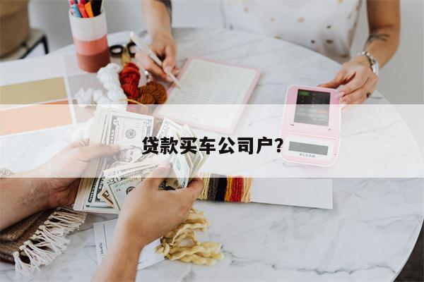 贷款买车公司户?