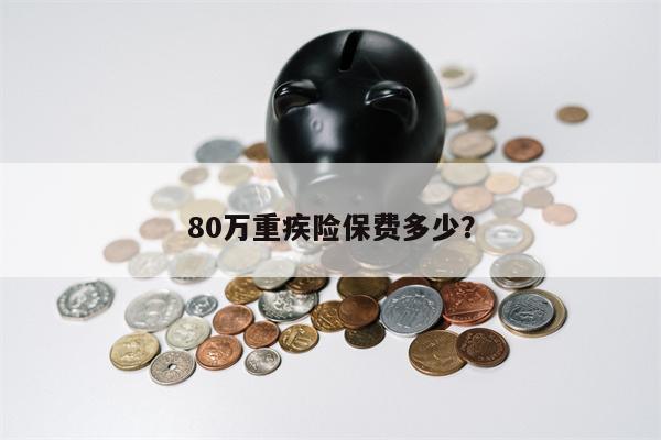 80万重疾险保费多少？