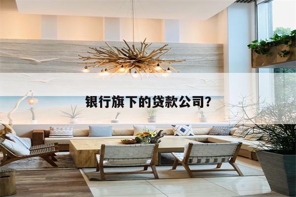 银行旗下的贷款公司?
