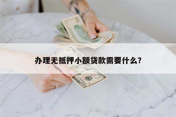 办理无抵押小额贷款需要什么?