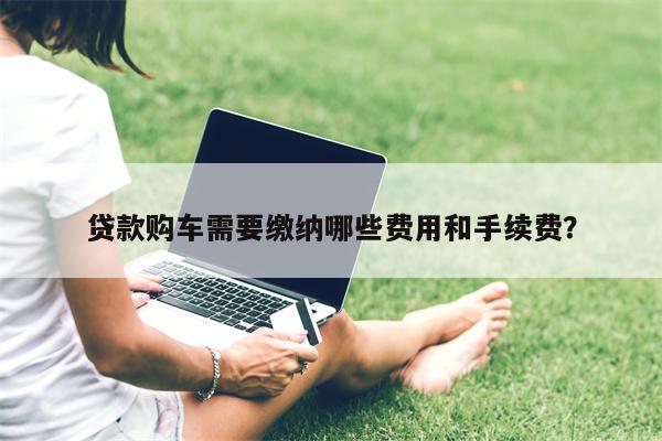 贷款购车需要缴纳哪些费用和手续费?