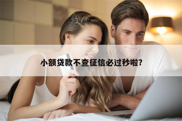 小额贷款不查征信必过秒啦？